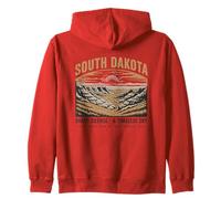 South Dakota Vintage du Dakota du Sud et Ciel Éternel Sweat à Capuche