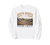 South Dakota Vintage du Dakota du Sud et Ciel Éternel Sweatshirt