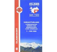 South East Iceland Map 1:300 000