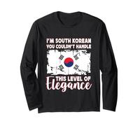 South Korea Flag Elegant South Korean Boyfriend Girlfriend Manche Longue