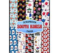 South Korea Scrapbook Paper: 20 Double Sided Sheets 8.5 x 11 for Scrapbooking, Mixed Media Art, Junk Journals, Crafting projects, Origami, and More | Premium Color