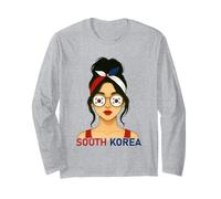 South Korean Girl South Korea Flag South Korean Girlfriend Manche Longue