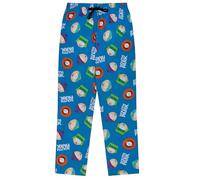 South Park 100% Coton Pantalon de Pyjama Homme, South Park, XL, Bleu