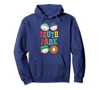 South Park Best Buds Sweat à Capuche, Unisexe pour Adultes, Bleu Marine, M