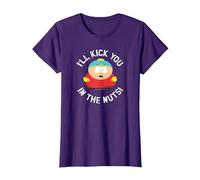 South Park Cartman Kick You in The Nuts T-Shirt, Femme, Violet, M