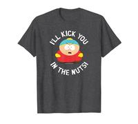 South Park Cartman Kick You in The Nuts T-Shirt, Homme, Chiné Foncé, 6XL