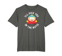 South Park Cartman Kick You in The Nuts T-Shirt, Homme Grandes Tailles, Asphalte, 2X Tall