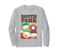 South Park Cast Collage Funny Cartoon Manche Longue