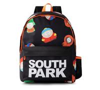 South Park Character All Over Print Sac à dos en Noir et Orange | Sac à dos scolaire unisexe pour adultes pour l'université et le travail | Produits dérivés de séries télévisées