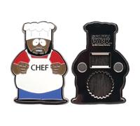 South Park Chef Décapsuleur magnétique officiel en métal avec Chef (Jerome McElroy), 90 × 62 mm