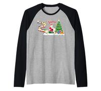 South Park Christmas Cartman Liste de souhaits de Père Noël Comédie Festive rétro Manche Raglan