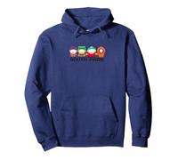 South Park Eric Kenny Kyle Stan Personnages Pose Lol Classic Sweat à Capuche, Unisexe pour Adultes, Bleu Marine, XXL