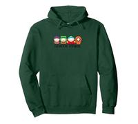 South Park Eric Kenny Kyle Stan Personnages Pose Lol Classic Sweat à Capuche, Unisexe pour Adultes, Vert Forêt, S