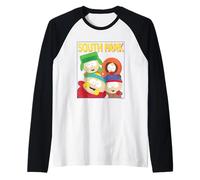 South Park Funny Framed Snapshot of The Boys Cartoon Manche Raglan