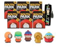 South Park Mini figurines Sacs aveugles - Lot avec 6 figurines de collection et marque-page | Ensemble de cadeaux de fête