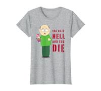 South Park Mr. Garrison You Go T-Shirt, Femme, Gris Chiné, L