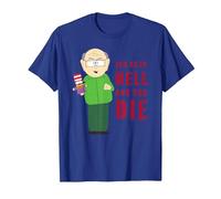 South Park Mr. Garrison You Go T-Shirt, Homme, Bleu Royal, L