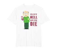 South Park Mr. Garrison You Go T-Shirt, Homme Grandes Tailles, Blanc, 3X Tall