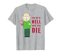 South Park Mr. Garrison You Go T-Shirt, Homme, Gris Chiné, L