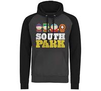 South Park Officiellement sous Licence Baseball Sweat À Capuche (Dark Gris - Noir), M