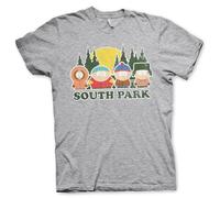 South Park Officiellement sous Licence Distressed Hommes T-Shirt (Gris-Heather), M