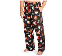 South Park Pantalon Pyjama Homme, Pantalons de Pyjama Rigolo - Cadeau Homme (Noir, 3XL)