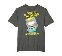 South Park Professor Chaos Destruction & Doom T-Shirt, Homme Grandes Tailles, Asphalte, 2X Tall