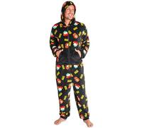South Park Pyjama Combinaison Homme Grenouillère Adulte et Ado avec Capuche Pyjama Combinaison Polaire Chaud Hiver Cadeau Homme (XL, Multi)