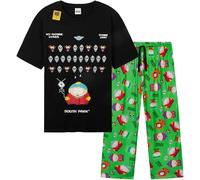 South Park Pyjama Homme Coton Ensemble Pyjama 2 Pièces T-Shirt et Pantalon Long Idée Cadeau Homme Ado Kenny Cartman (S, Multi)