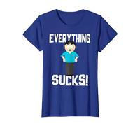 South Park Randy Everything Sucks! T-Shirt, Femme, Bleu Royal, M