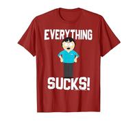 South Park Randy Everything Sucks! T-Shirt, Homme, Canneberge, M