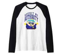 South Park Respect My Authority Deputy Cartman Cartoon Manche Raglan