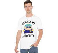 South Park Respect T-Shirt Unisexe, Blanc, M
