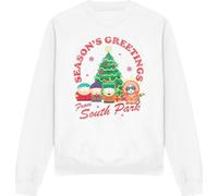 South Park - Sweatshirt unie homme/femme - design de Noël TV13261 (M) (Blanc)
