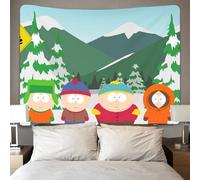 South_Park Tapisserie 3D Effet - Décoration Murale En Tissu, Tenture Pour Chambre Et Salon, Serviette De Plage Design 70cmx100cm