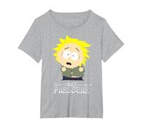 South Park Tweek Tweak Too Much Pressure T-Shirt, Femme Grandes Tailles, Gris Chiné, 1X