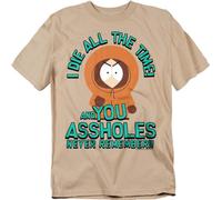 South Park - "Vous, les connards, vous ne vous souvenez jamais " T-Shirt für Herren/Damen Uni TV20607 (M) (Sand)
