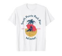 South Pointe Park Pier, Miami T-Shirt Graphique avec Valeur