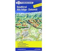 South Tirol / Alto Adige /Dolomites road map & panoramic map