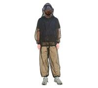South to East Combinaison de moustique, pantalon et veste en maille d'insectes à capuche pour protection extérieure contre les insectes, les mouches, les moustiques, ne se voient pas et les moustiques
