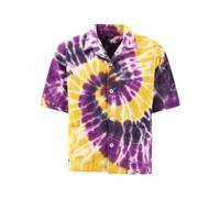 South2 West8 Abana Chemise homme violette en coton, coupe ample - S