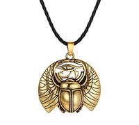 southbankstore Collier Oeil d'Horus Pendentif Scarabée Argent Sterling Oeil de la Providence Ankh Oeil d'Horus Amulette de Protection de l'Egypte Ancienne Collier All-Seeing-Eye pour Femme