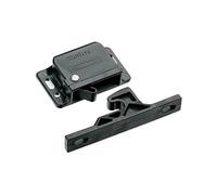 Southco C3-810 Série passivé Plastique Grabber Catch Fixation latérale dissimulée Push-to-close Loquet avec Printemps Noir, 44 N Pullup, Noir, Pack of 2, 2