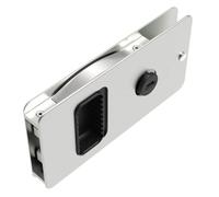 Southco MF-01-110-60 Loquet de porte encastré avec serrure à clé, design standard, s'adapte à une épaisseur de porte de 32 cm, en aluminium, naturel