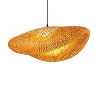 Southeast Asian Style Hanging Light Bamboo Wooden Chandelier Home Lighting Elegant Pendant Light Creative Rattan Art Ceiling Lighting Fixture for Restaurant Bar Bedroom Bedside