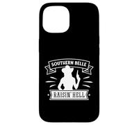 Southern Belle Raisin' Hell, cowgirl western drôle Coque pour iPhone 15