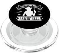 Southern Belle Raisin' Hell, cowgirl western drôle PopSockets PopGrip pour MagSafe