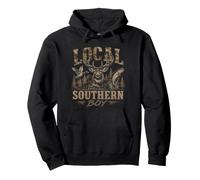Southern Boy Hunting Trout Fishing Cerf Canard Wildlife Nature Sweat à Capuche