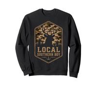 Southern Boy Hunting Trout Fishing Cerf Canard Wildlife Nature Sweatshirt