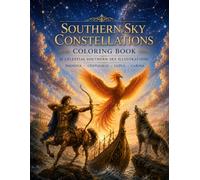 Southern Sky Constellations Coloring Book for Adults: 38 Celestial Southern Sky Illustrations Featuring Phoenix, Centaurus, Carina and More